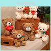 Plüsch-Teddybär-Geschenk zum Valentinstag mit Rosenblumen-Design für Kinder und Erwachsene
