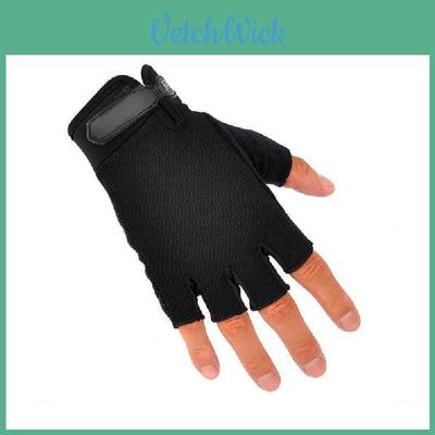 Durable Knitted Half Finger Gloves For Outdoor Adventures And Sports Protection