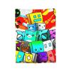 Coperta in Flanella Geometric Dash Old School Gaming, Coperte Geometry Dash per Letto Ufficio Trapunta Ultra-Morbida,