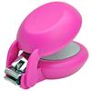 HARAC Hasegawa Cutlery Nail Clipper Pink Carbon Steel Blade ABS Body Stainless File Compact Japanese Manicure Tool 76x45x38mm