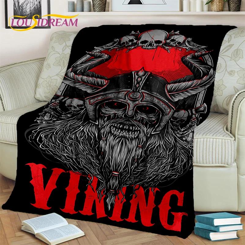 Odin Wikinger Symbol Valknut Nordisch Valhalla Decke, Weiche Überwurfdecke für Zuhause Schlafzimmer Bett Sofa Picknick Reisen Büro Abdeckung Kind