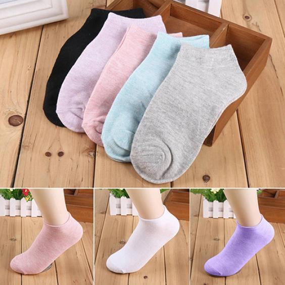 Lady 1 Pair Candy Color Ankle Socks Short Low Cut Crew Casual Sport Boat Socks