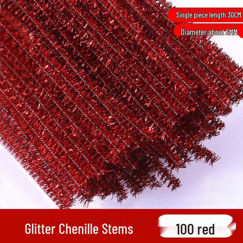 Sparkle Glitter Pipe Cleaner Twist Stick for DIY Children's Crafts