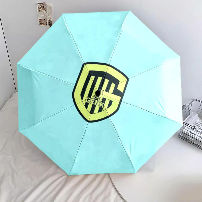 KRC Genk  pattern, automatic folding umbrella, portable and foldable design, 8 ribs, a Christmas or birthday gift.