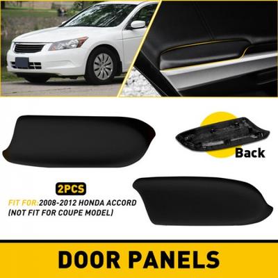 BLACK For Honda Accord 2008-2012 Sedan L+R Door Panel Armrest SET PU Leather EXV