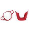 Red 2X Car Steering Wheel Decor Cover Trim For Honda Accord 2023 2024 2025 11th