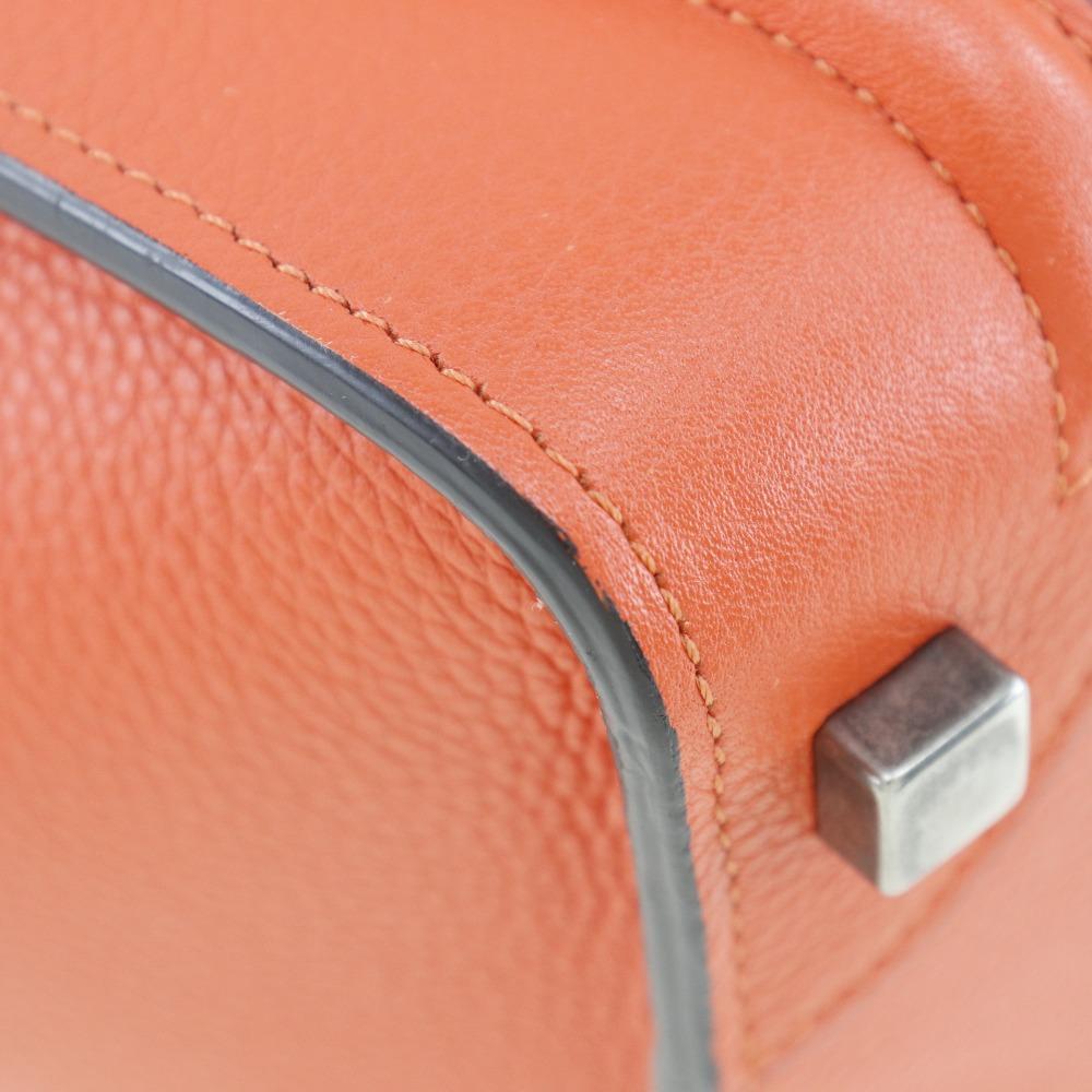 Celine Gepäck Micro-Shopper Handtasche 167793DRU.27 zinnoberrotes Leder Damen Gebraucht