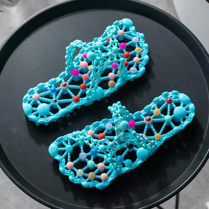 Slippers Women Health Foot Therapy Anti-slip Summer Shoes Sandals Bathroom Quick-drying Footwear Couples Home Health Sandalias
