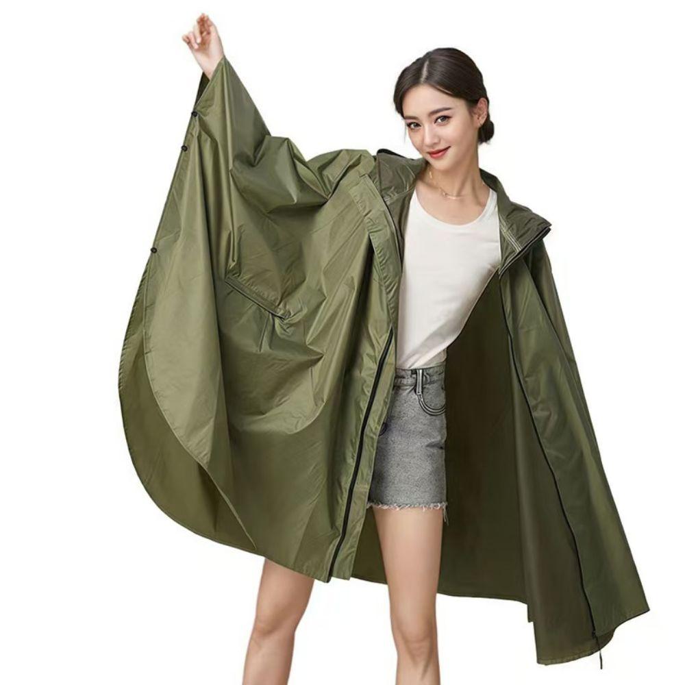 Imperméable de Pluie à Capuche Manches Imperméable Poncho de Pluie Grande Taille Portable Housse de Pluie Randonnée Voyage Unisex