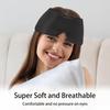 Sleep Mask Silk Eye Mask for Women Men, Soft Sleeping Mask Fully Light Blocking Night Blindfold, Eye Shade Cover with Adjustable Band Wide Velcro,