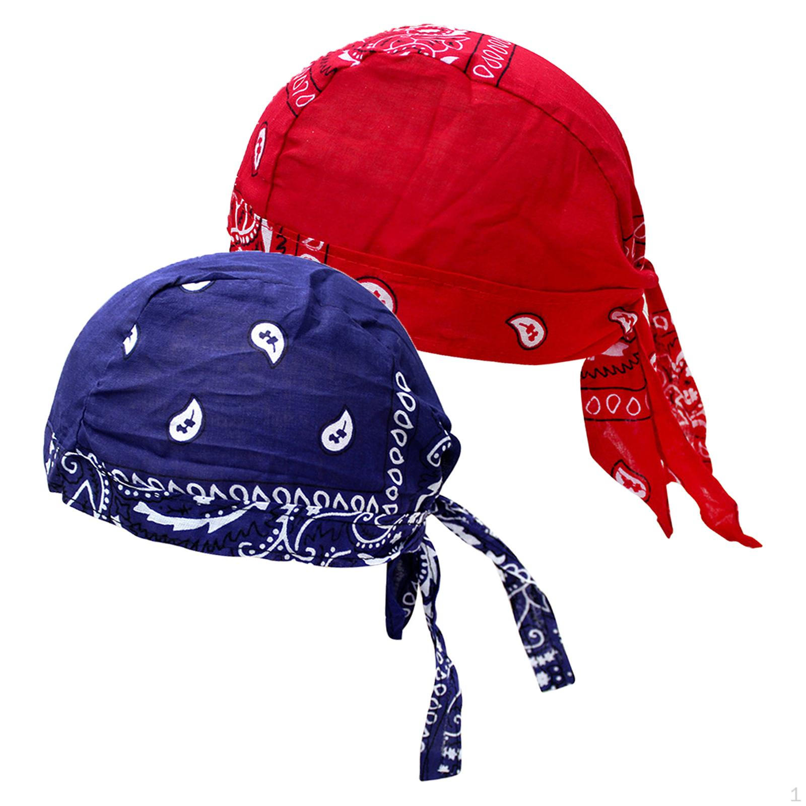 

Велосипедные пиратские банданы-шапки мягкие для рыбалки синие красные