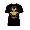 26. Saint Seiya 3D Print T-shirt for Men and Women, Casual Street Short-sleeve O-neck T-shirt Top