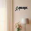 Metal Welcome Sign Vintage Style Wall Decor Black Plaque for Home Office Indoor Outdoor