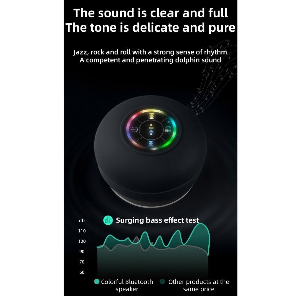 Portable Mini Bluetooth Speaker Wireless Waterproof Handsfree Loudspeaker  For Bathroom