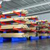 WEZHO 4-Tier Heavy-Duty Double-Sided Cantilever Rack