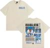 Rapper Robleis Album Unisexs Women High Street Retro Short Sleeve T Shirt Cotton Oversized Tshirt 2026 Tour Printed Tshirts