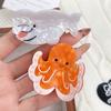Acetic Acid Ocean Animal Hair Clip Korean Style Grab Clip Sea Creature Hair Claw  Hair Accessories