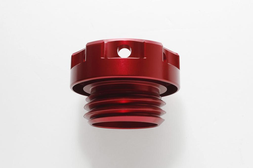 BLITZ Oil Filler Cap, Aluminum, Red, for GR86, 86, BRZ, ZN6, ZN8, ZC6, and ZD8 (Part Number: 13852)