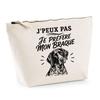 Toiletry Bag - PLANETEE - I Can't Minimalist - Beige - 100% Cotton - 3 L Metal Zip