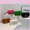 Trendy Women's Saddle Bag 2024 Spring Fashionable Pure Color Street Style Crossbody Shoulder Bag
