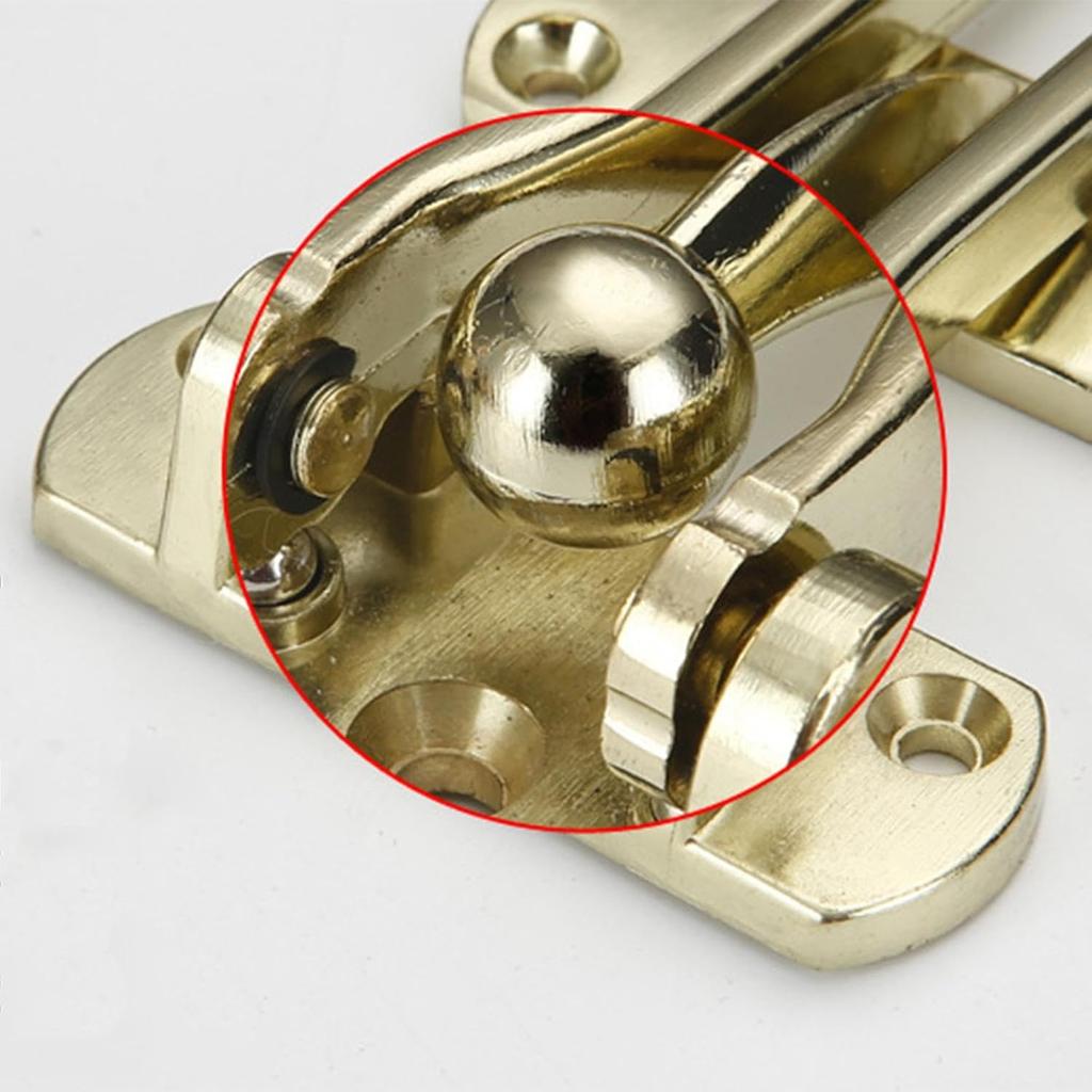 TopHomer Swing Bar Door Lock Inner Door Chain Lock Zinc Alloy Hotel Door Latch Lock for Home Security Easy to Install (Black)