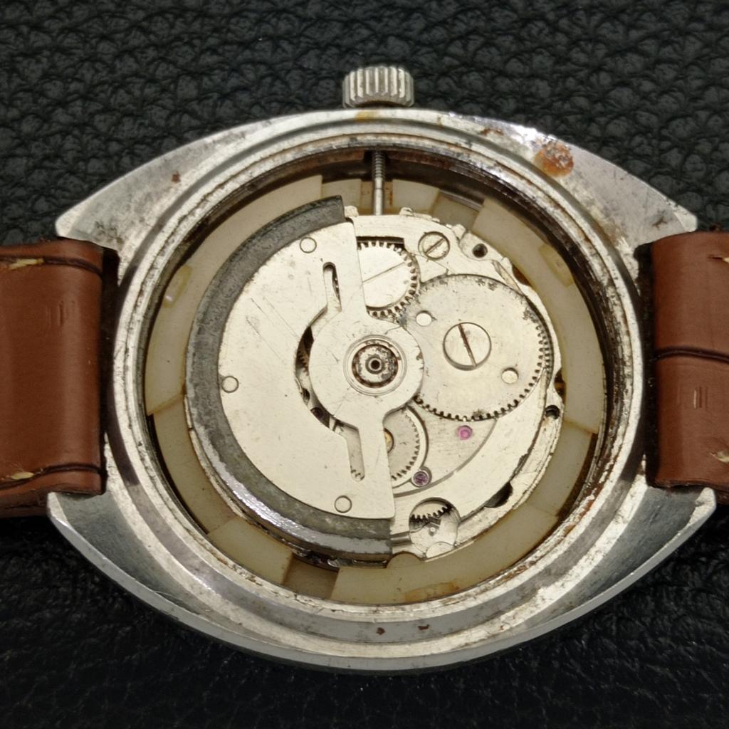 AUTOMATIC HMT RAJAT 6501 INDIAN MENS DAY&DATE WHITE COLOR DIAL WATCH a431901-2 R109-a431901