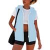 Women’s Sleeveless Sun Protection Vest Zip Up Hoodie Jacket Lightweight Drawstring Sweatshirt Outdoor Shirt with Pockets