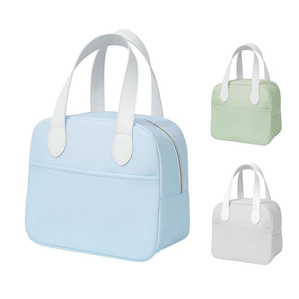Usbee Pastel White Grip Cooler Bag Insulated Bag M