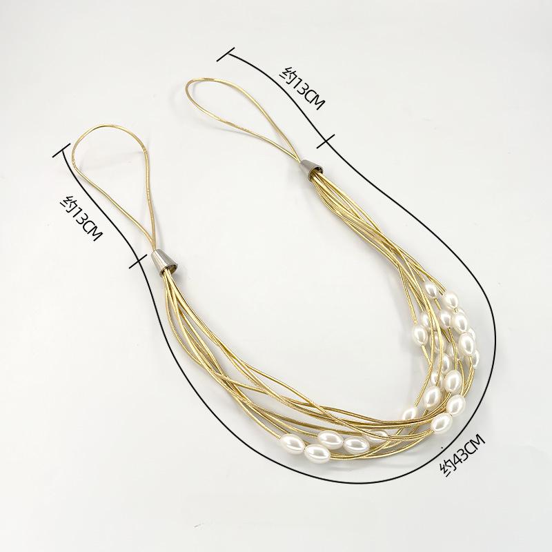 Curtain Ties and Pearl Ties Embellish The Country-style Curtain Decoration with Wheat and Rice Grains