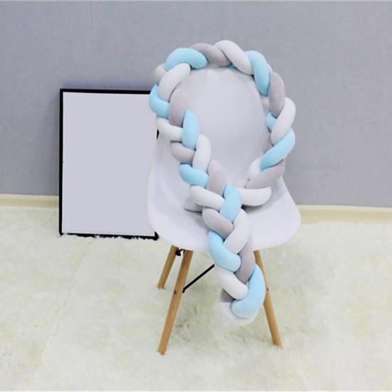 Knoten Ball Kissen Geflochtene Krippe Stoßfänger Europäischen Stricken Baby Bett Schiene Abdeckung