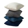 4Pcs Corduroy Throw Pillow Cover 3D Texture Plush Pillow Case Solid Color Cushion Cover