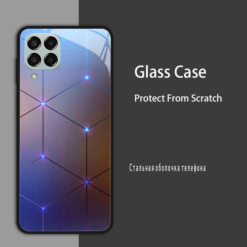 M53 5G Case For Samsung Galaxy M53 Case for Samsung M33 Tmepered Glass Case Fundas For Galaxy M23 A12 M12 A22 5G F23 Phone Cases