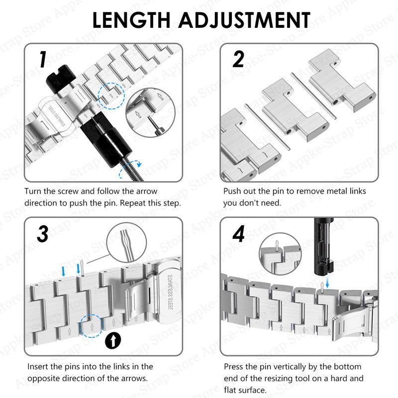 Titanium Strap For Apple Watch Ultra Band 49mm 46mm 44mm 45mm 40mm 41mm 38mm 42mm Metal Bracelet iWatch Series 10 9 8 7 6 5 4 3 SE Bands