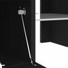 TV Stand Black Oak Effect 120 x 35 x 40 cm Engineered Wood