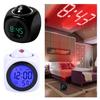 Projection Alarm Clock Digital Display Temperature Display Snooze Function USB/Battery Powered Modern