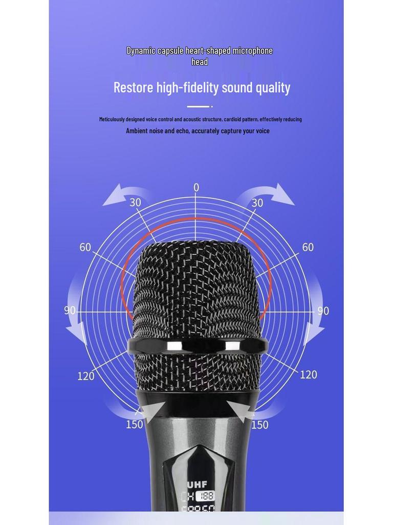 Universal Wireless Microphone & Outdoor Speaker for Live Singing and Broadcasts