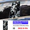 Dice Skull Car Sticker Auto B Pillar Waterproof Sunscreen Center Column Decor Cover Scratches Car Doors Pillar Decal Accessories