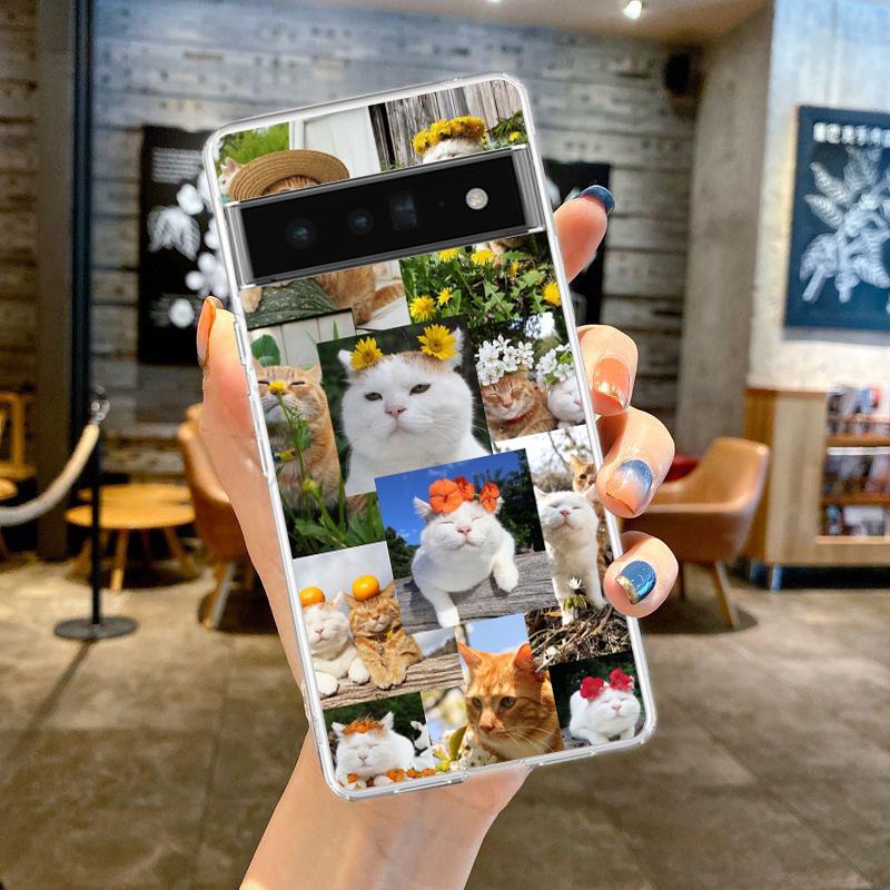 

Cat Meme Funny Animals For Google Pixel 8 7 6 Pro 6A 5 4 5A 4A 3A XL 5G Phone Case Протиударний м’який ТПУ прозоре покриття Fundas Pixel 3A