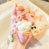 Resin Cute Puppy Candy Cone Cartoon Keychain Pendant For Backpack And Gift