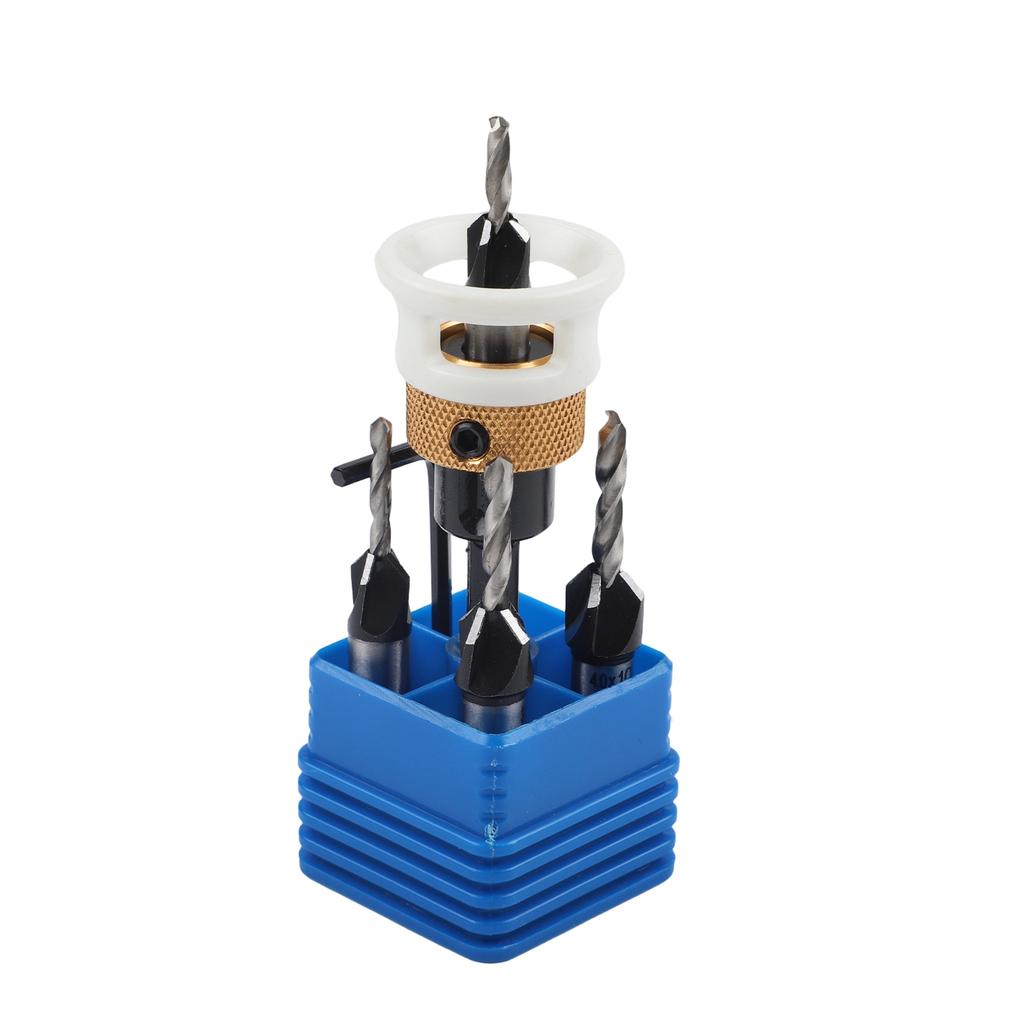 Depth Stop Drill Adjustable Drill Bits Drilling Tasks Home Improvement Bits Smooth Drilling Hex Shank Design Precise Holes