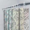 Bathroom Decor Shower Curtain With Butterfly Print Waterproof Fabric Black Rod Pocket For Home Bathroom Accessories Decoration B