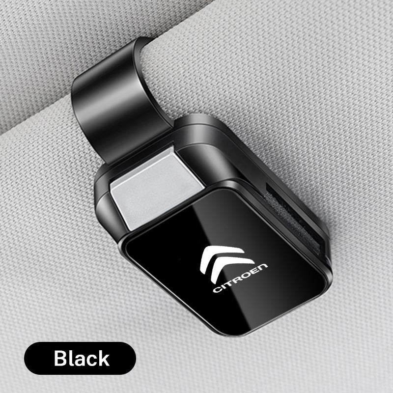 High-end Car Glasses Storage Box Universal Car Visor Sunglasses Storage Rack Bag For Citroen C1 C2 C3 C4 Grand Picasso C3-XR DS alz123