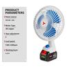 8 Inches Rechargeable Small Desktop Camping Fan Wireless Electric Fan Outdoor Portable Metal Strong Wind Fan