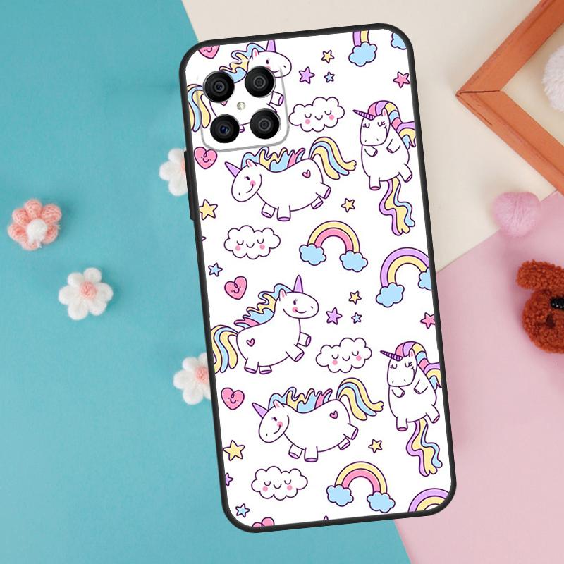 Cute Rainbow Unicorn Case For Honor Magic 7 5 6 Lite Pro Honor X8b X9b X9a X8a X8 X9 X9c 50 70 90 200 Lite Cover
