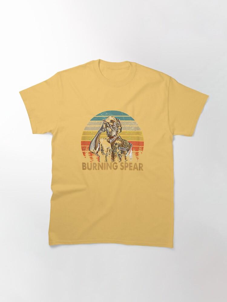 Burning Spear Retro Burning Art Spear Music Jamaican Singers Classic T-Shirt