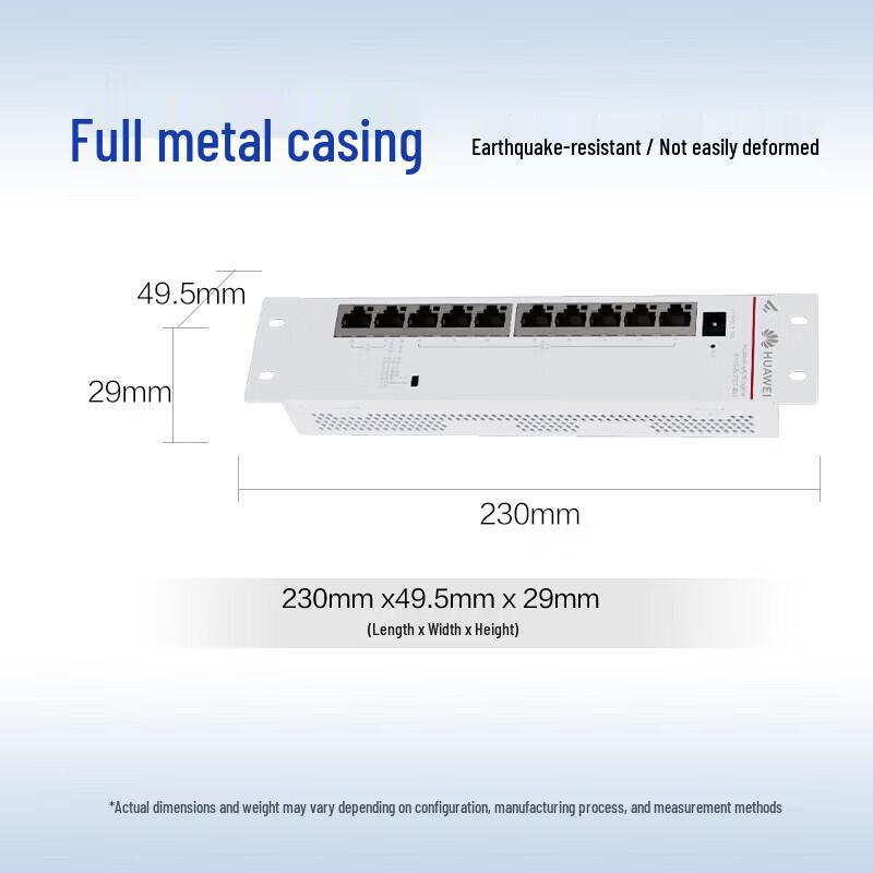 Huawei Kunling S110-8LP2T-BU Gigabit PoE Enterprise Switch CN Plug (adapter Included)