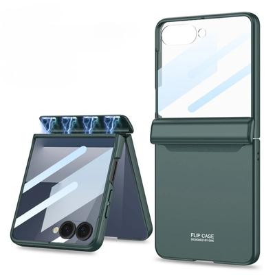 Front Screen Protector Hard PC Shockproof Cover for Samsung Galaxy Z Flip 7 6 5 4 Phone Case with Magnetic Hinge Protect Shell