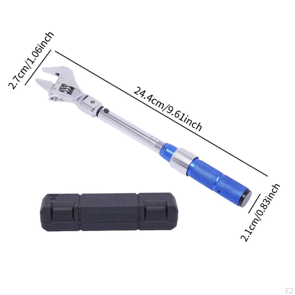 Adjustable Wrench Sturdy Easy to Use Spanner 30mm Open End Square Drive for Auto Motorcycle