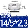 Dual-Sided Flat Timing Pulley: 5M50 Teeth, Width Options 11/16/21/27AF, Bore Size 8-30.