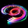 Frusta in Fibra Ottica LED 7 Colori Cambianti Luce Luminosa Frusta Illuminata per Rave Dance Festival EDM Spettacolo di Luci da Palco